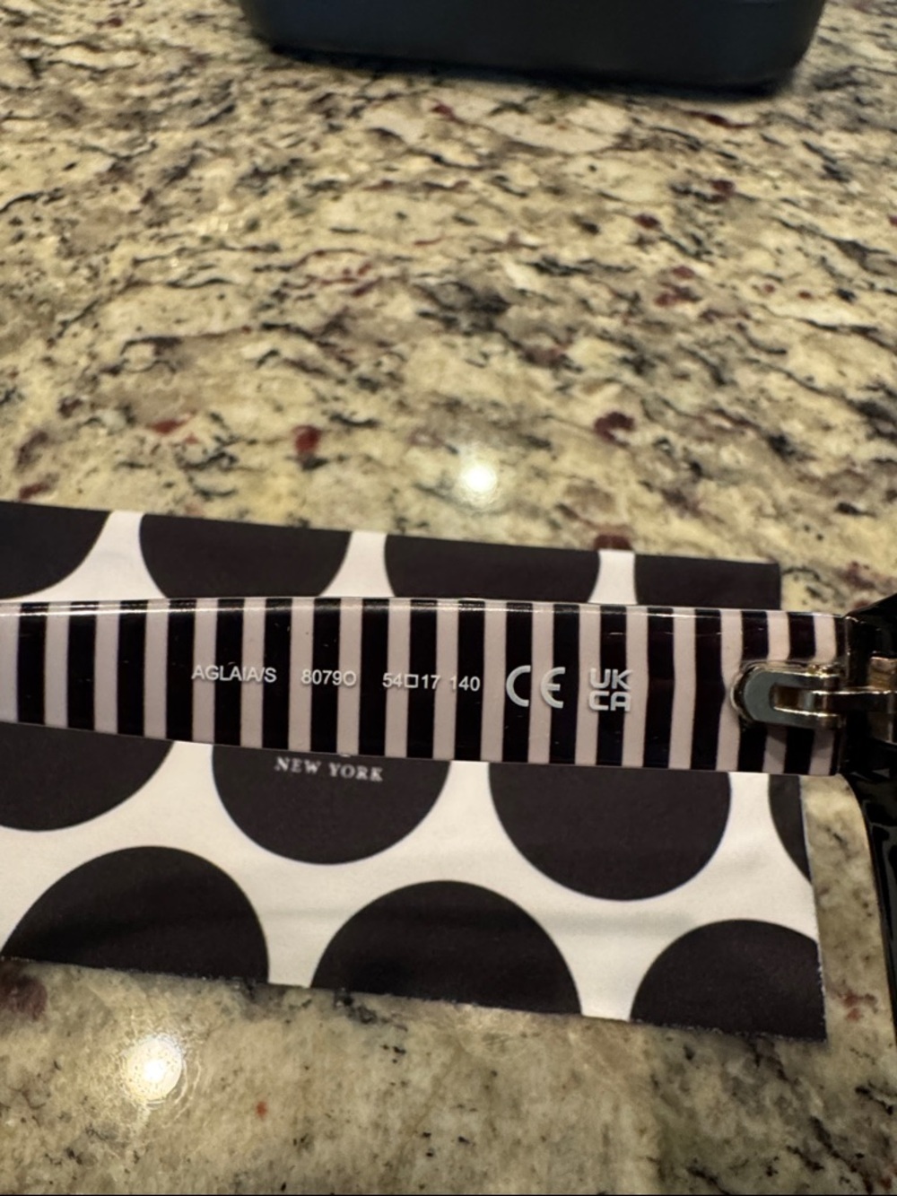 kate spade Aglaia/S Black Cat-Eye Sunglasses - Picture 3 of 5